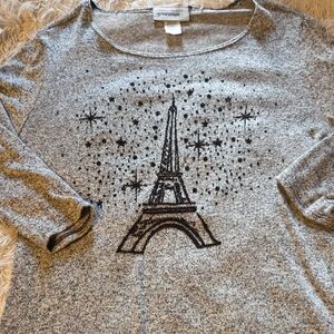 Glitterscape Women's Gray Tunic Top